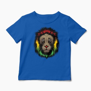 Tricou Personalizat Iron Lion Zion - Copii-Albastru Regal